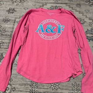 Girls Abercrombie Kids Bright Pink Graphic Tee